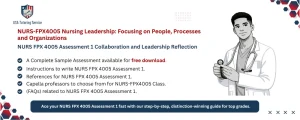 NURS FPX 4005 Assessment 1 Collaboration and Leadership Reflection