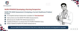 NURS FPX 4000 Assessment 5 Analyzing a Current Healthcare Problem or Issue