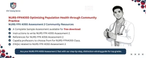 NURS FPX 4055 Assessment 2 Community Resources