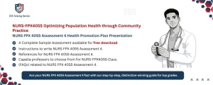 NURS FPX 4055 Assessment 4 Health Promotion Plan Presentation