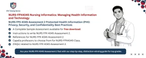 NURS FPX 4045 Assessment 2 Protected Health Information (PHI): Privacy, Security, and Confidentiality Best Practices