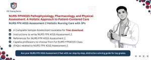 NURS FPX 4015 Assessment 2 Holistic Nursing Care with 3Ps