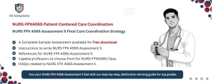 NURS FPX 4065 Assessment 5 Final Care Coordination Strategy